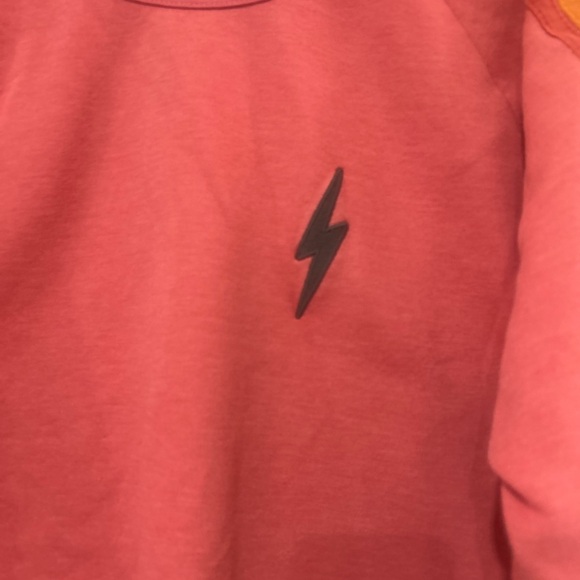 Aviator Nation Pink Rainbow Stripe Sweatshirt - Picture 5 of 7